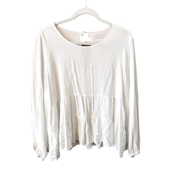 Urban Outfitters White Tiered Blouse